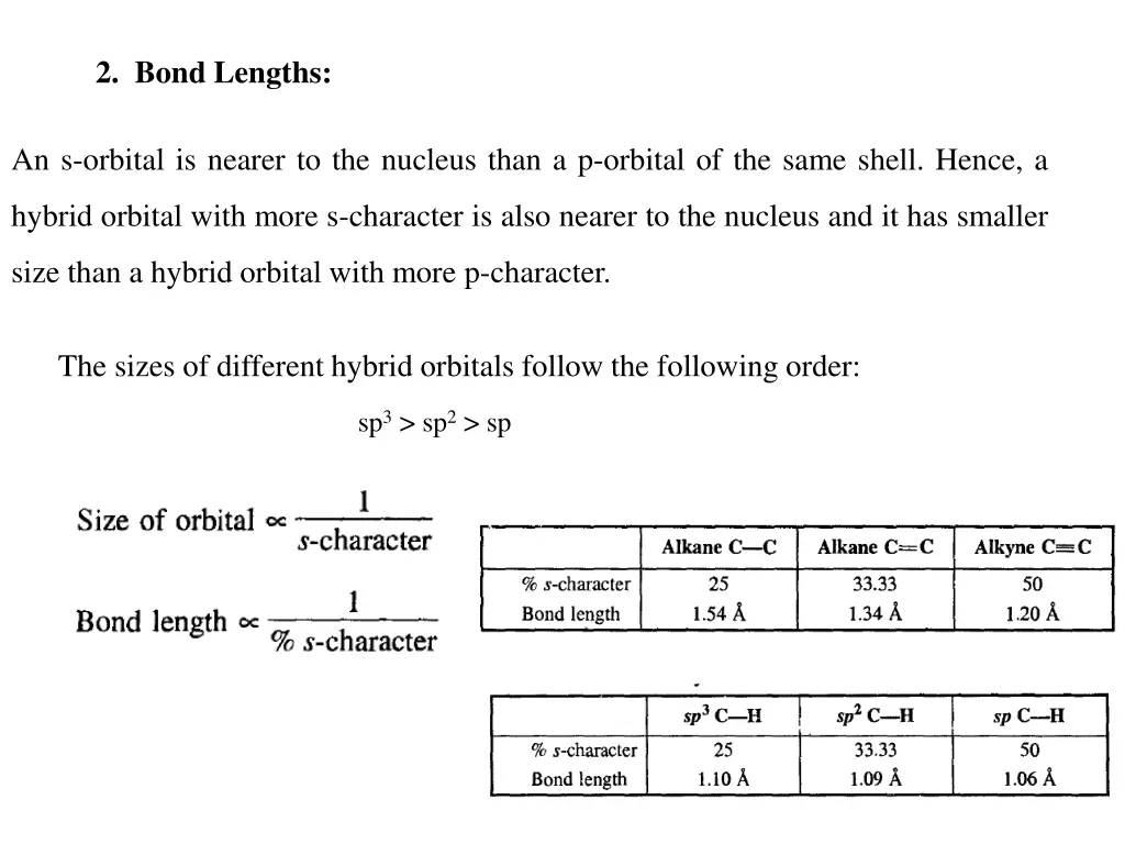 2 bond lengths