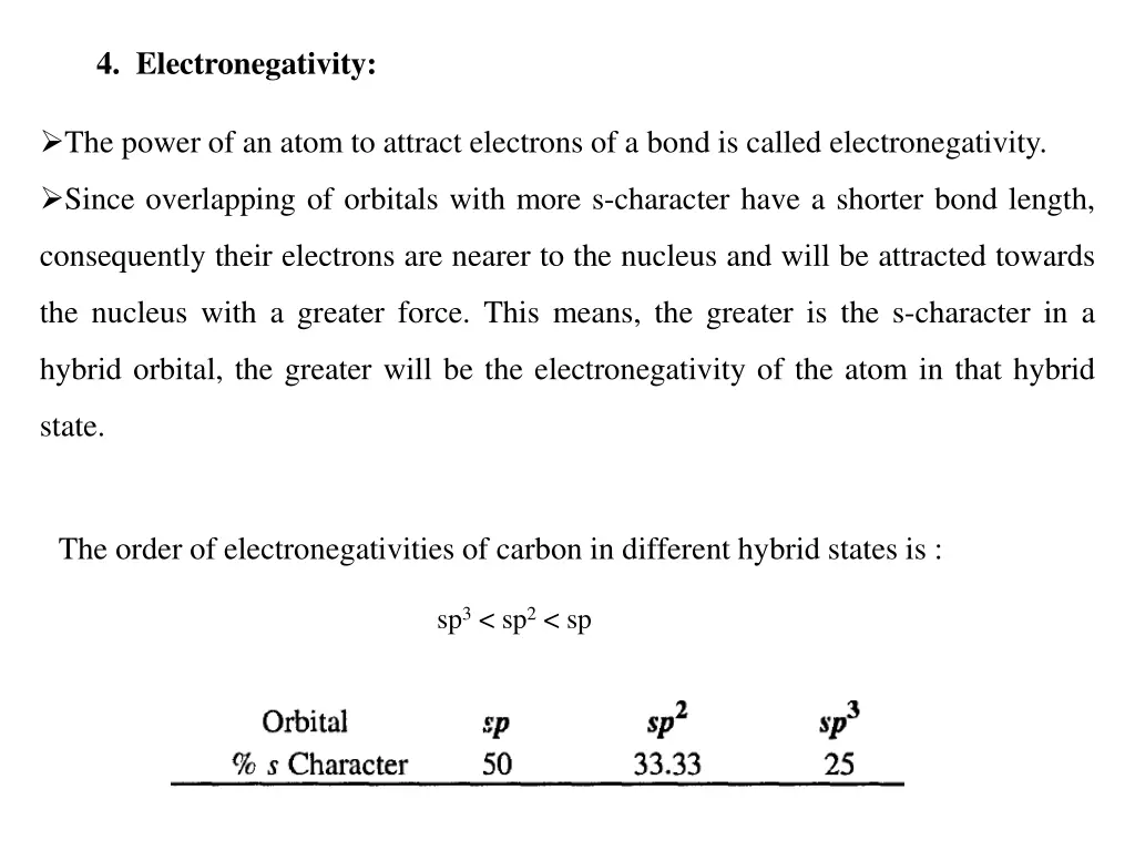 4 electronegativity