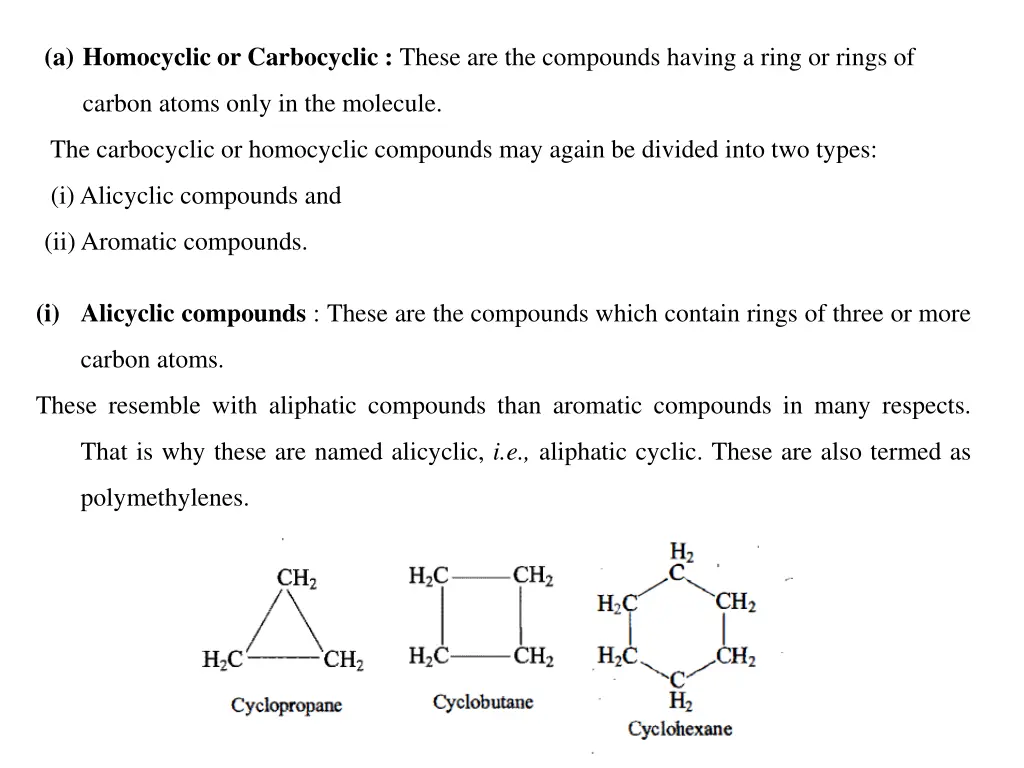 a homocyclic or carbocyclic these
