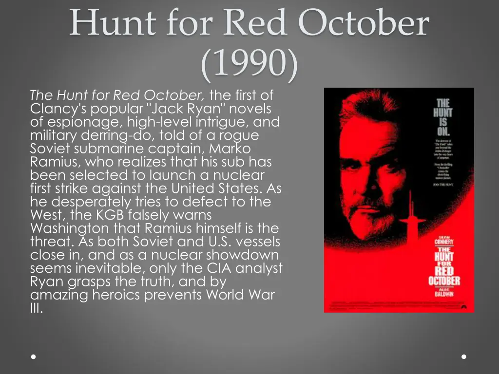 hunt for red october 1990 the hunt