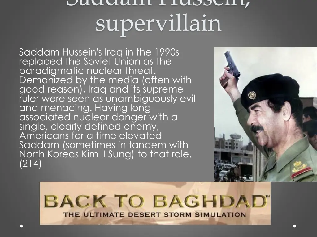 saddam hussein supervillain