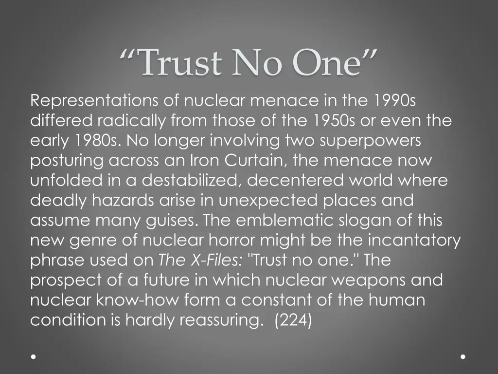 trust no one representations of nuclear menace