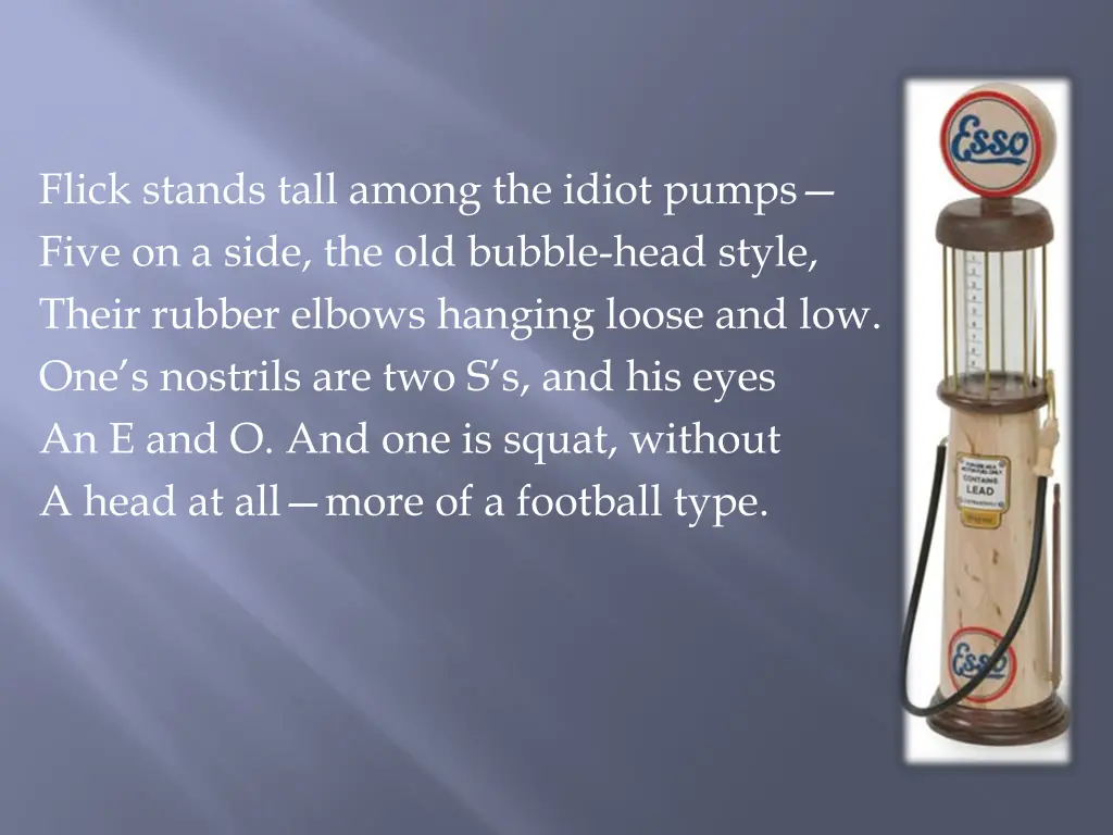 flick stands tall among the idiot pumps five