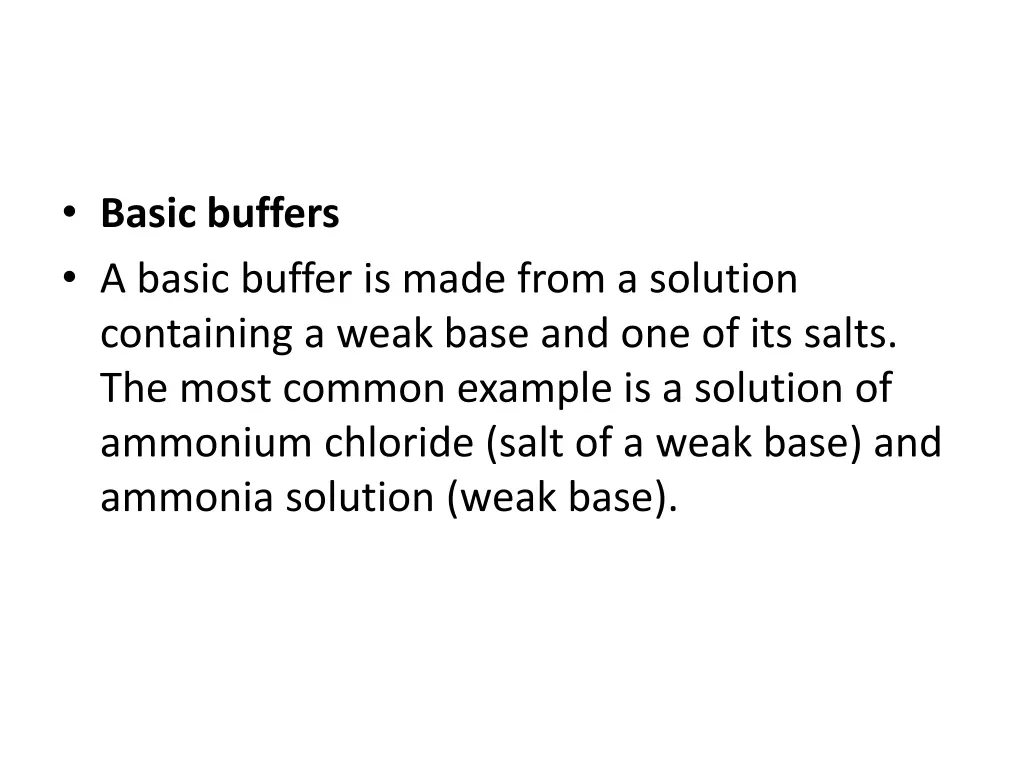 basic buffers a basic buffer is made from