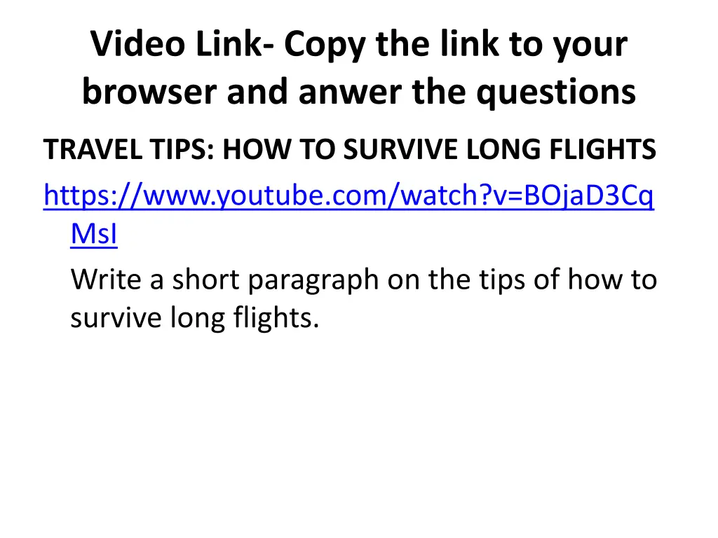 video link copy the link to your browser