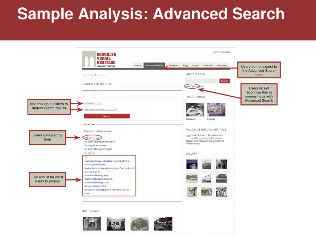 sample analysis advanced search