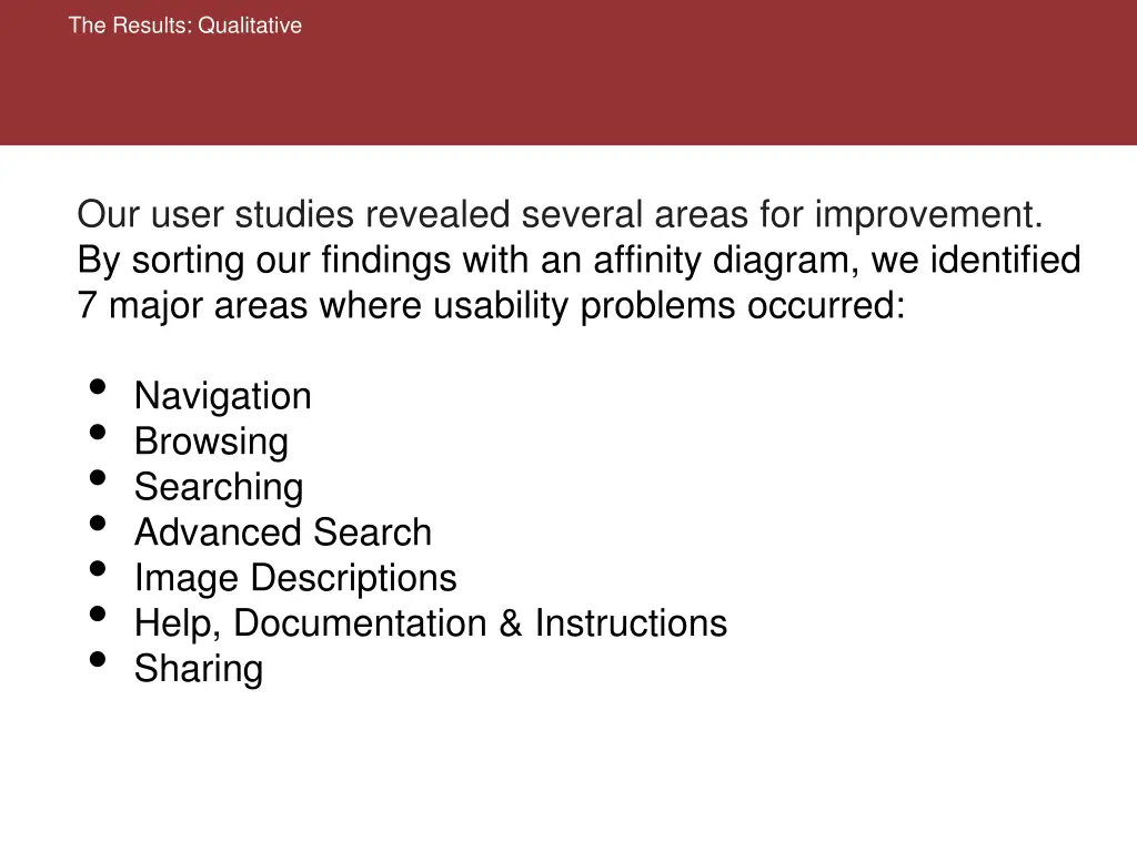 the results qualitative