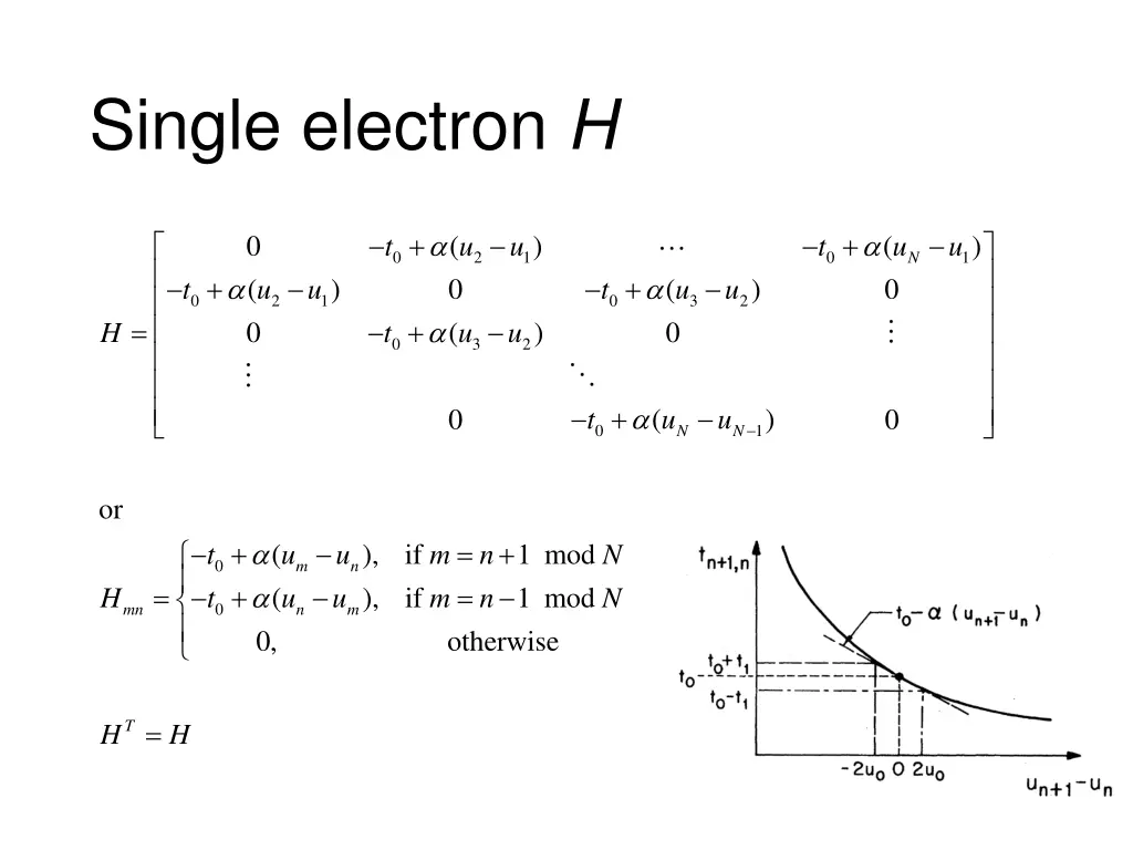 single electron h