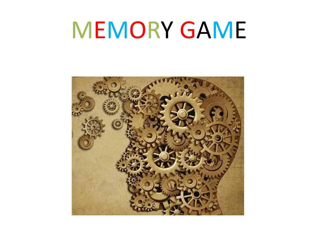 memory game