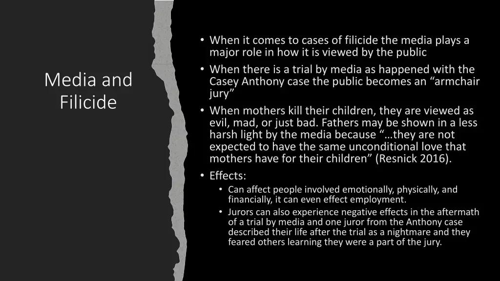 when it comes to cases of filicide the media