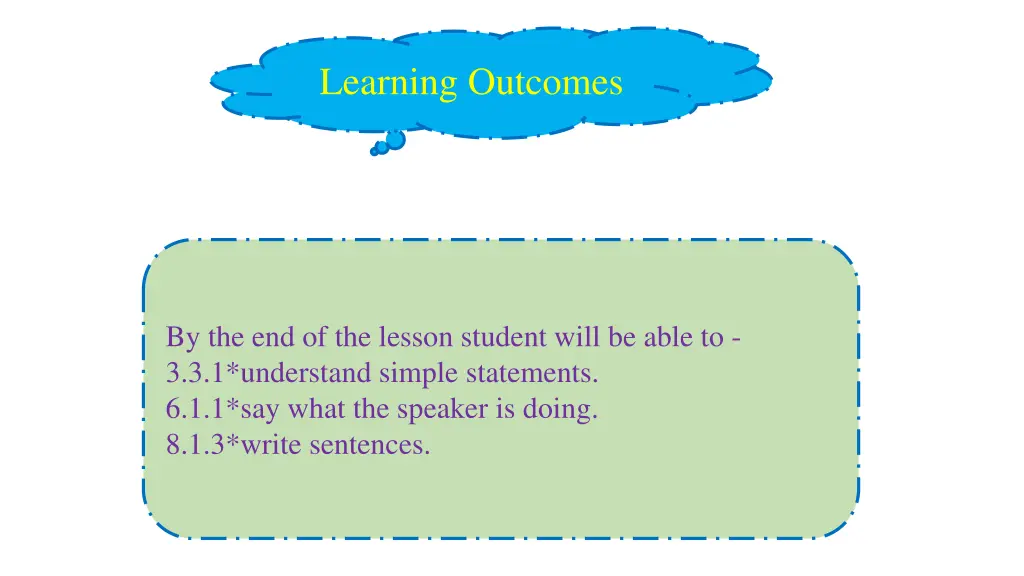 learning outcomes