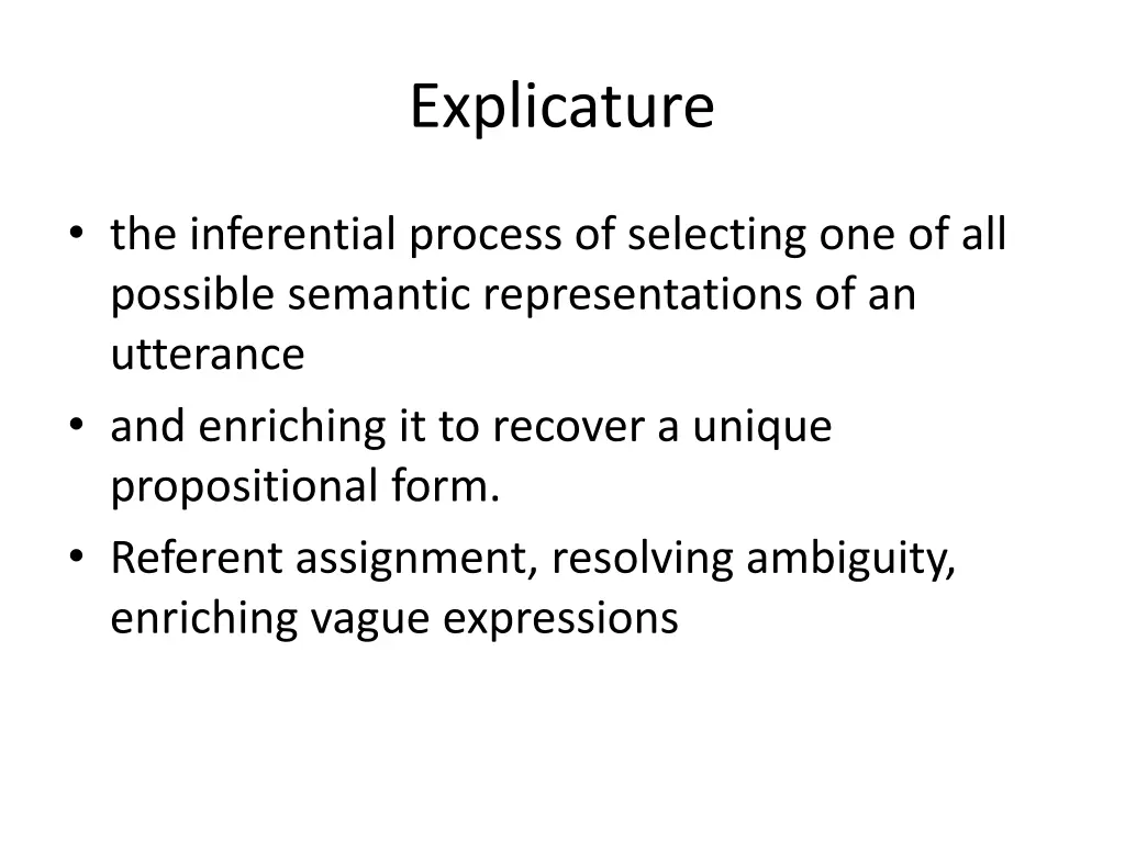 explicature