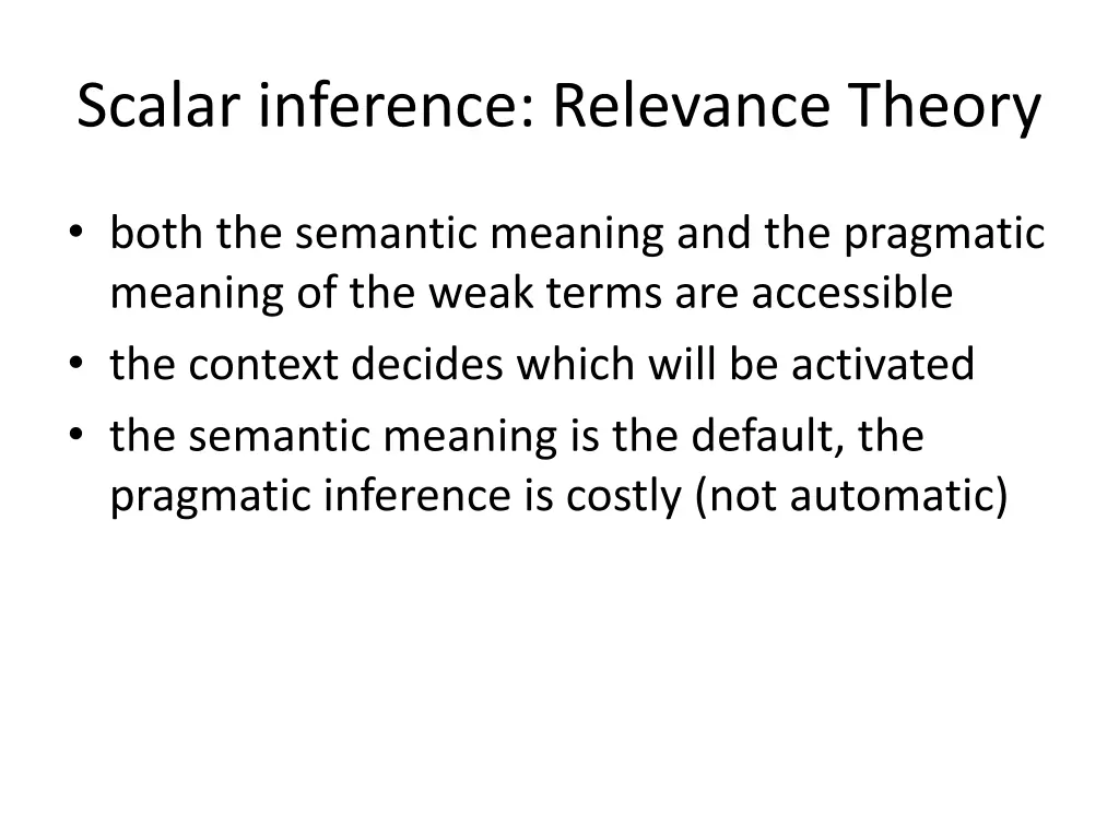 scalar inference relevance theory