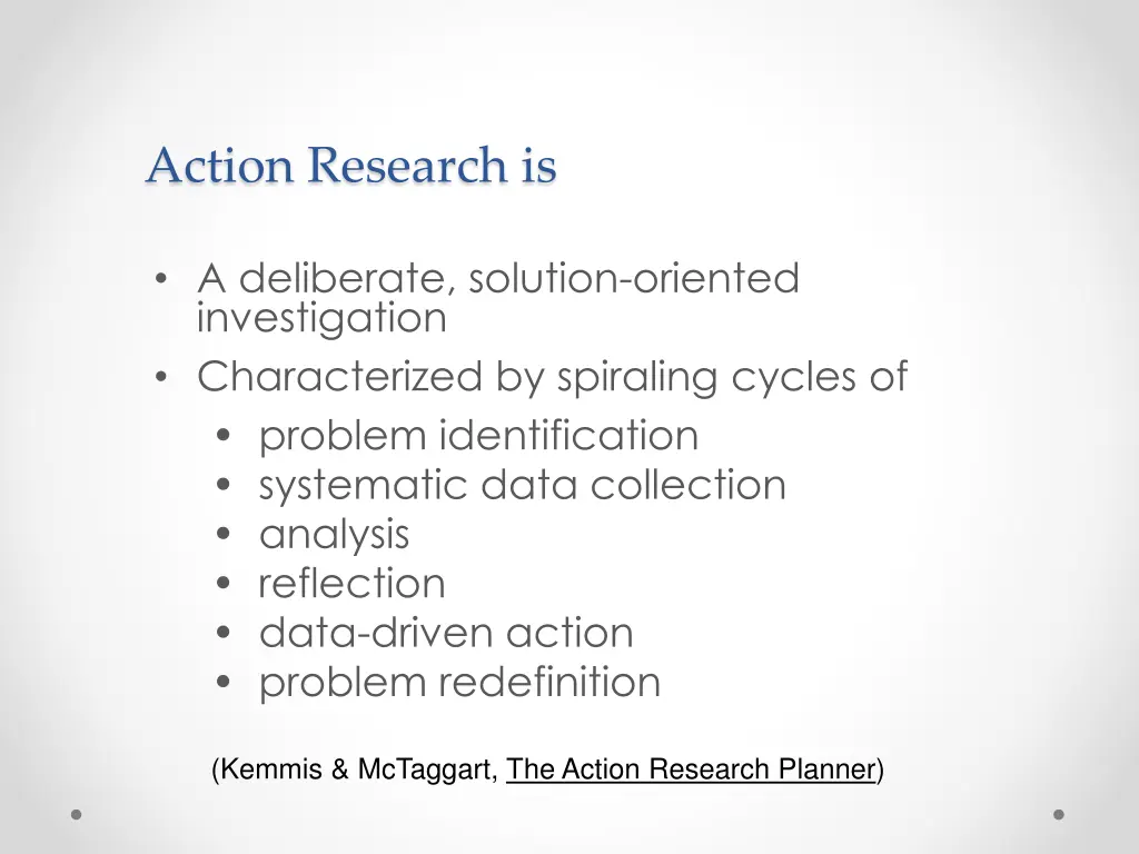 action research is