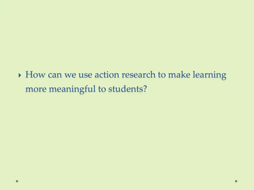 how can we use action research to make learning