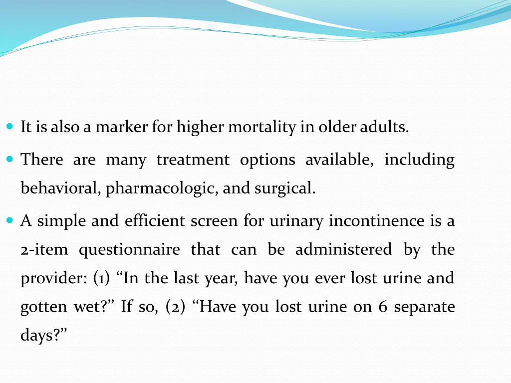 it is also a marker for higher mortality in older