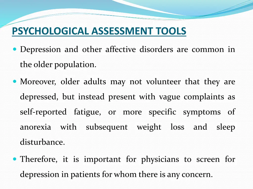 psychological assessment tools