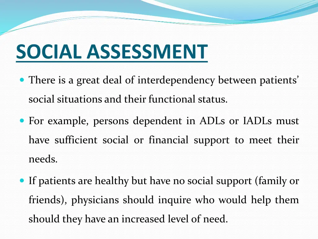 social assessment