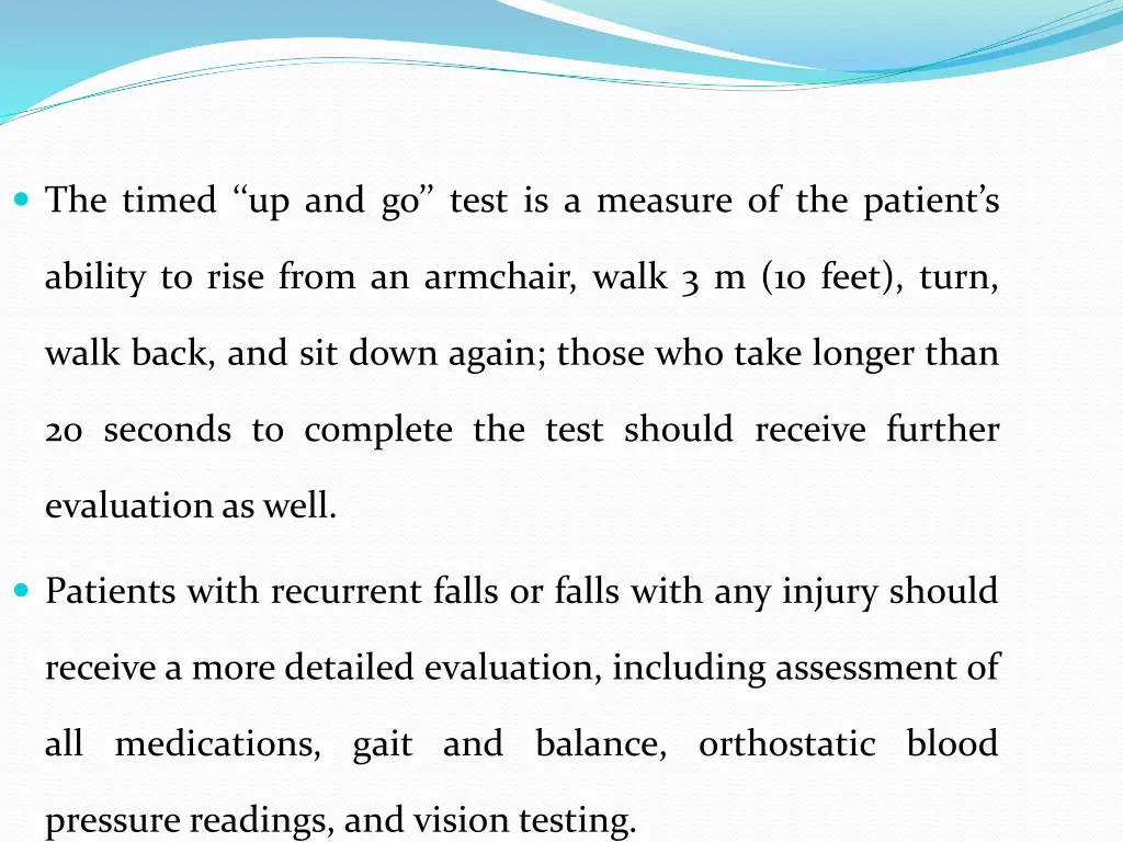 the timed up and go test is a measure