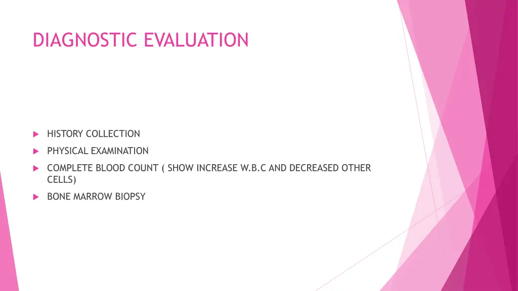 diagnostic evaluation