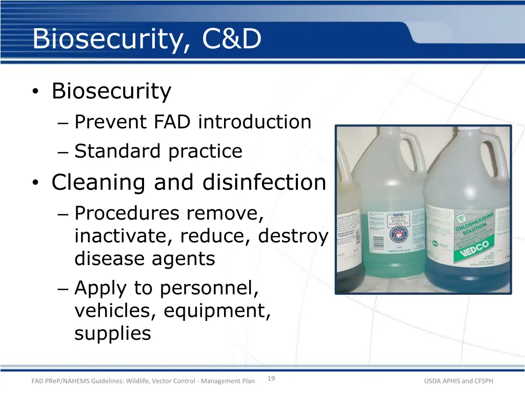 biosecurity c d