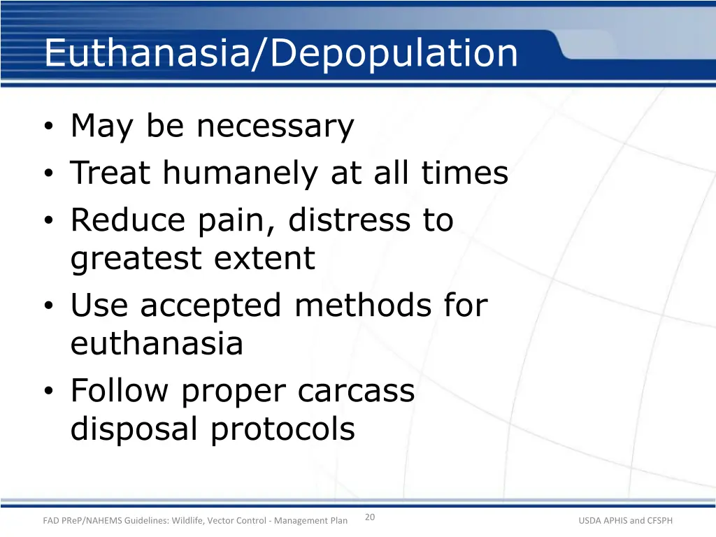 euthanasia depopulation