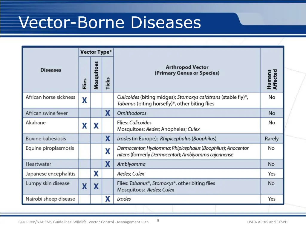 vector borne diseases