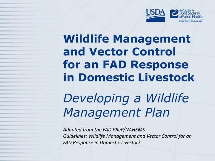 wildlife management and vector control