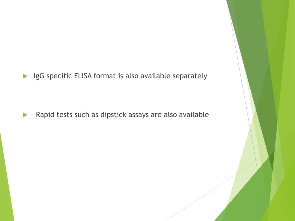 igg specific elisa format is also available