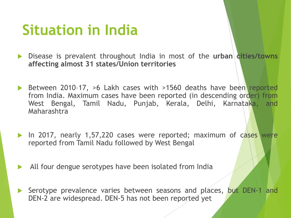 situation in india