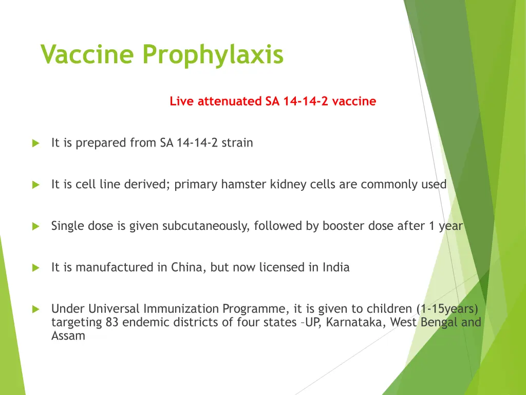 vaccine prophylaxis