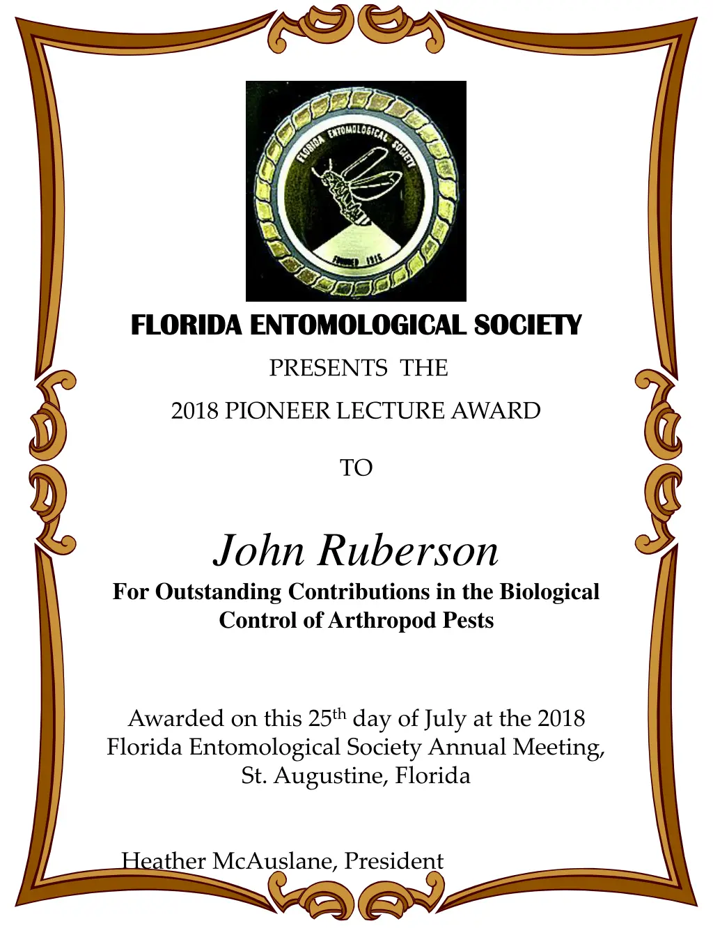 florida entomological society florida