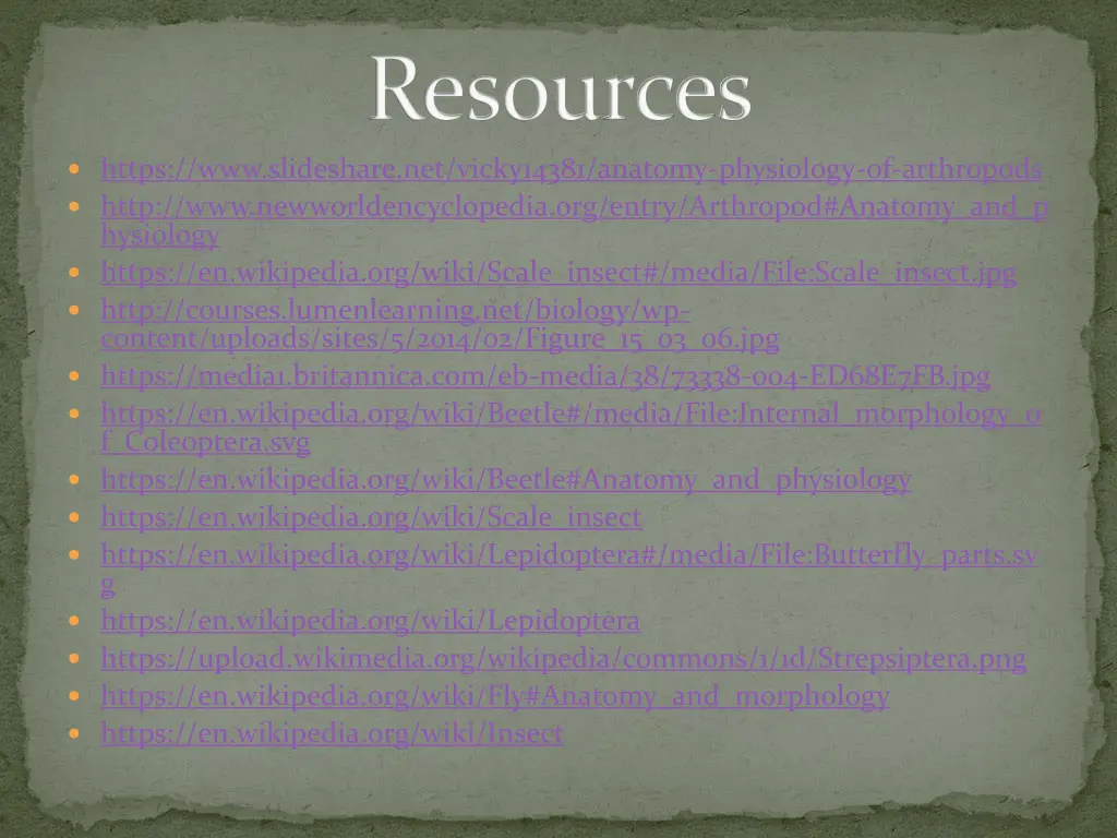 resources