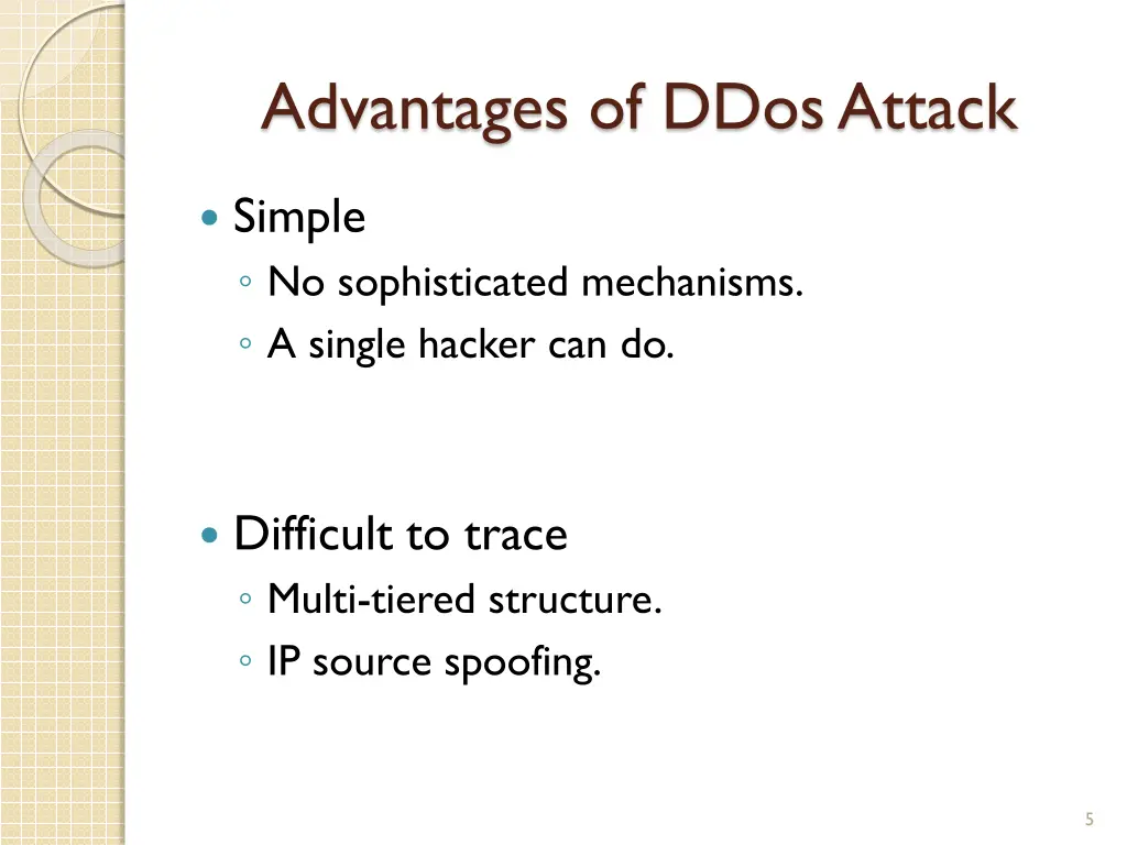 advantages of ddosattack