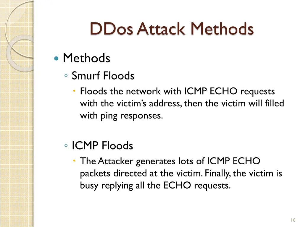 ddosattack methods