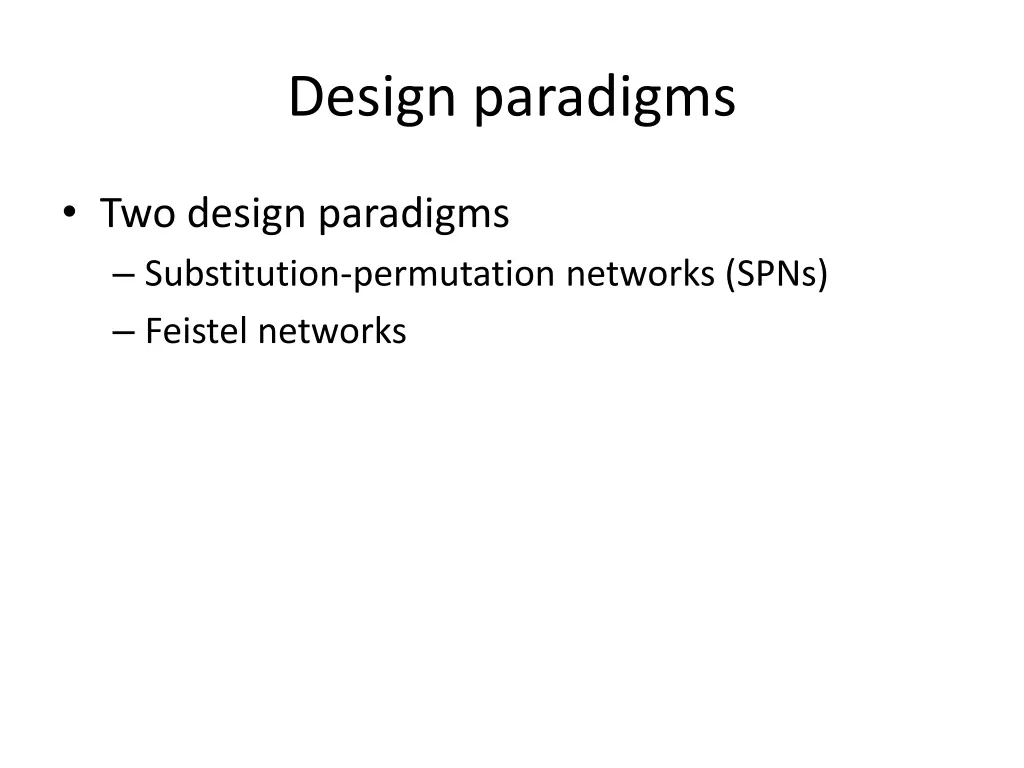 design paradigms