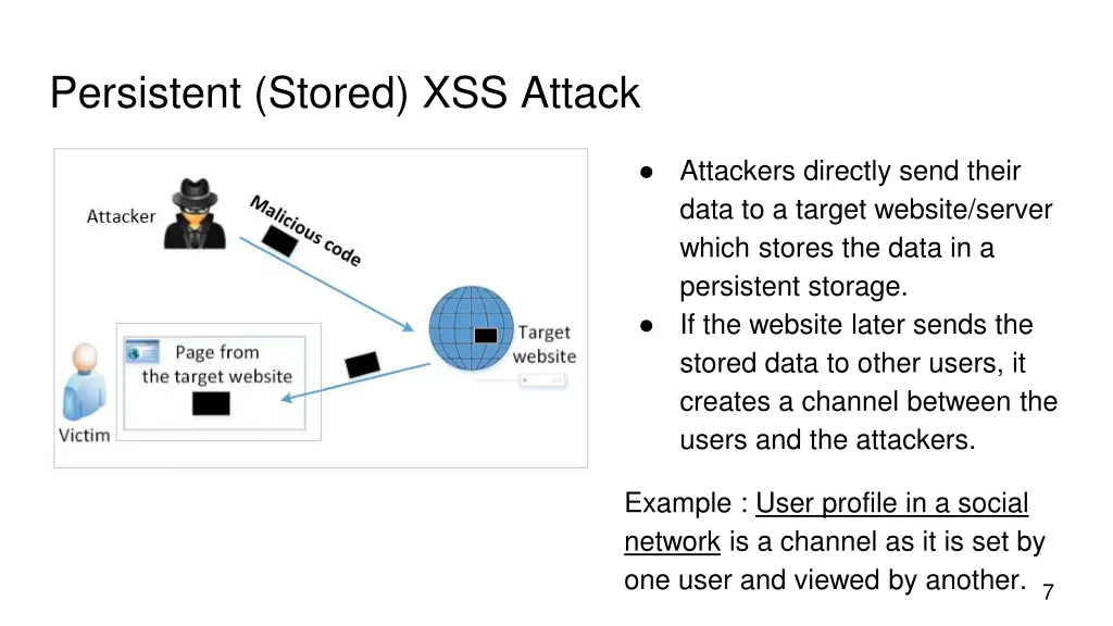 persistent stored xss attack