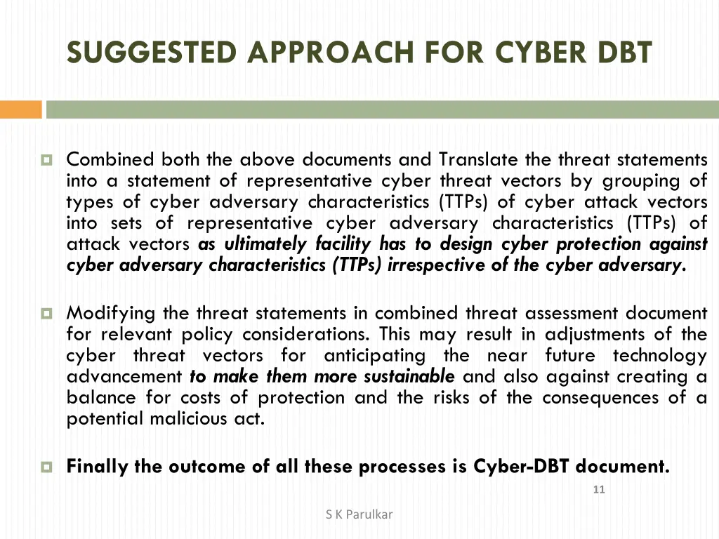 suggested approach for cyber dbt 1