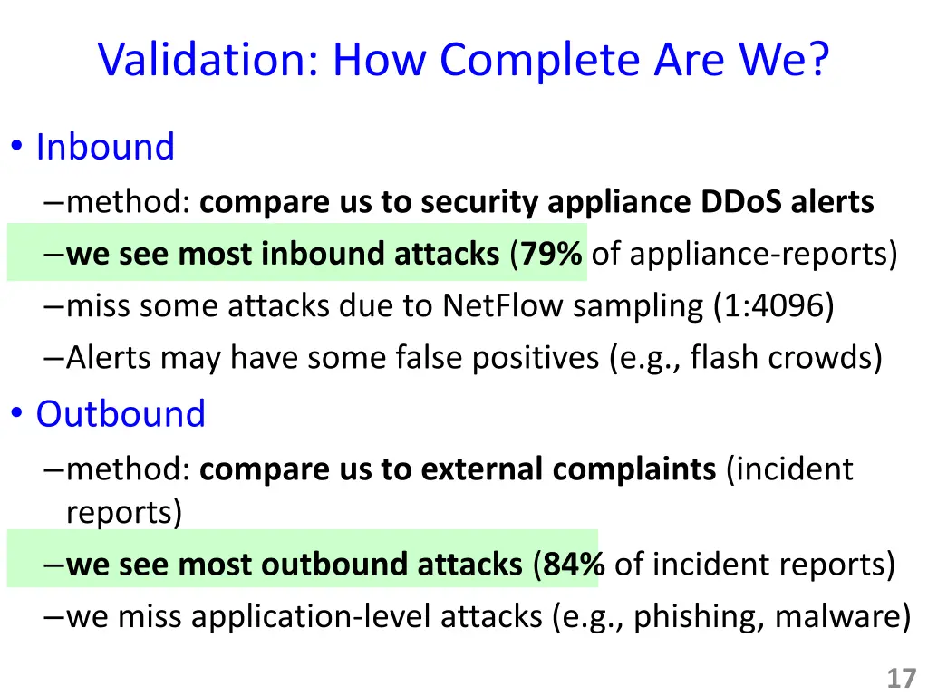 validation how complete are we