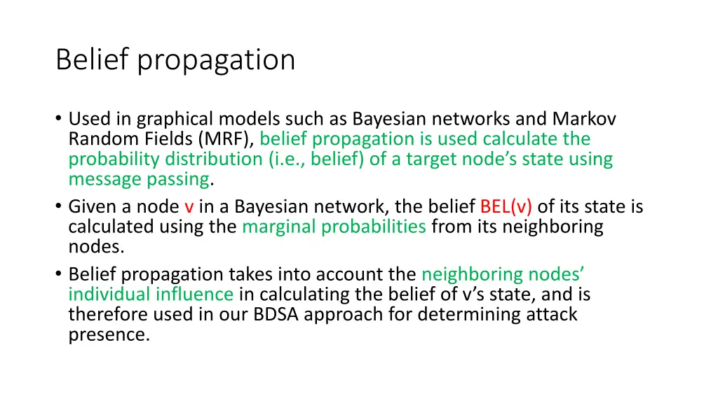 belief propagation 1