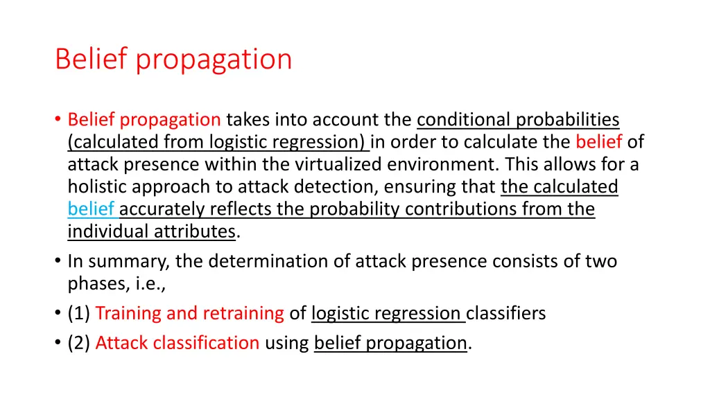 belief propagation