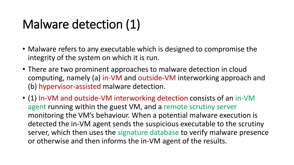 malware detection 1 malware detection 1