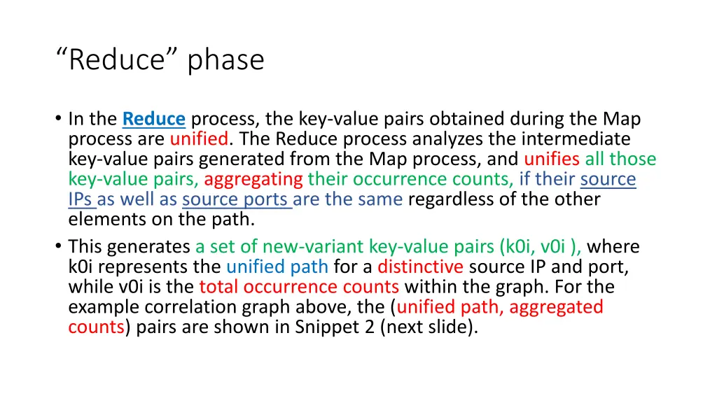 reduce phase