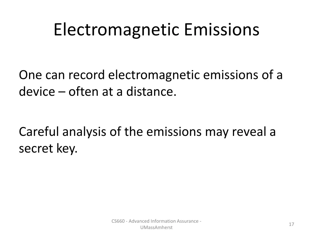 electromagnetic emissions 1