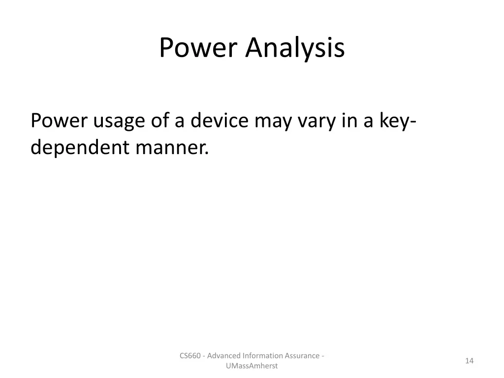 power analysis