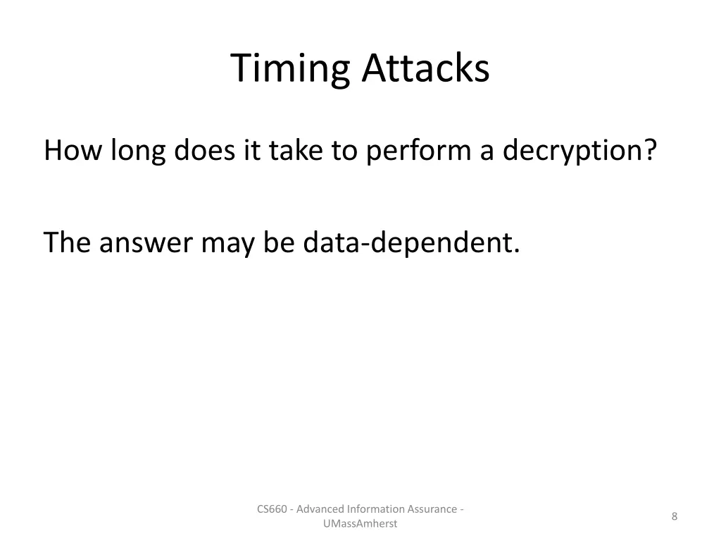 timing attacks 1