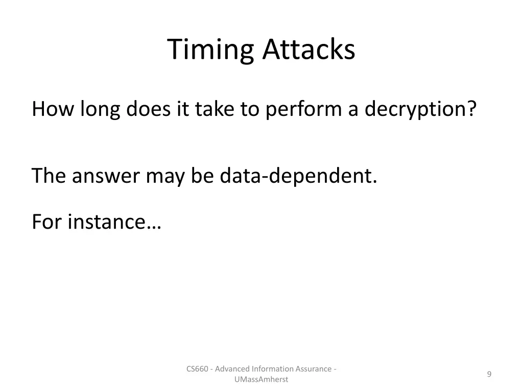 timing attacks 2