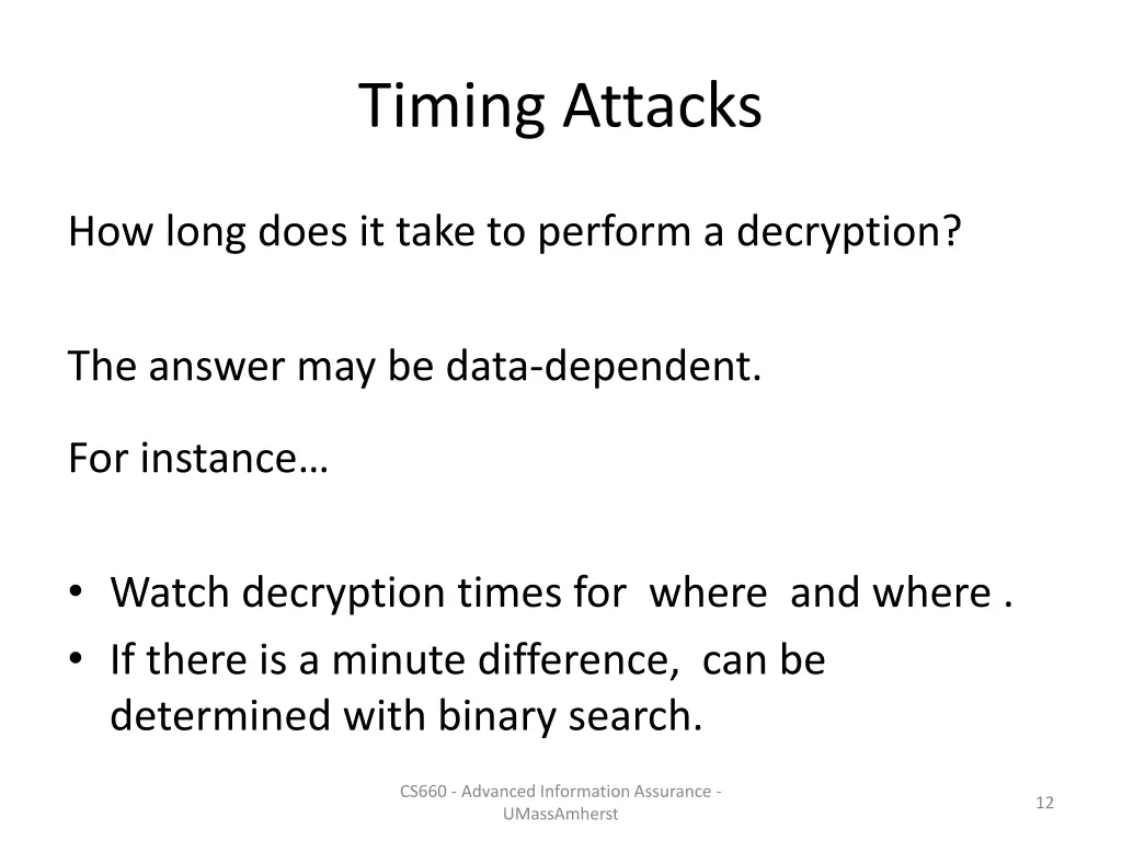 timing attacks 5