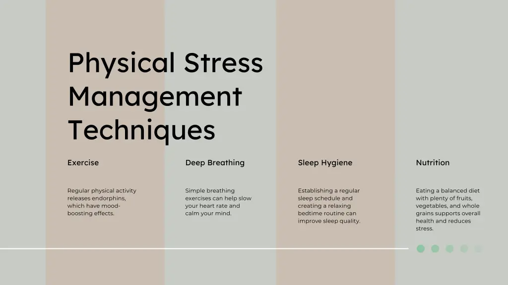 physical stress management techniques