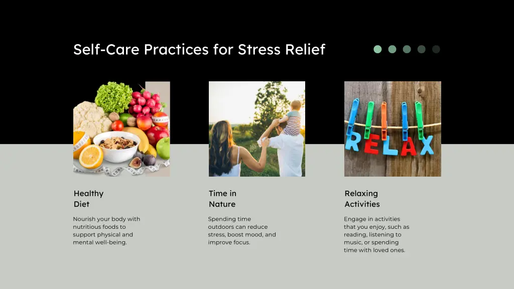 self care practices for stress relief